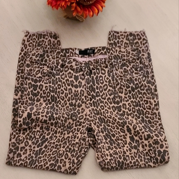 Kut from the Kloth leopard Donna skinny ankle jeans - Picture 3 of 11
